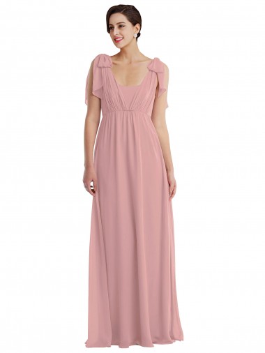 Best Sleeveless Long Halter Neck A-Line Soft Chiffon Maxi Evening Dress UK