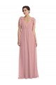 Best Sleeveless Long Halter Neck A-Line Soft Chiffon Maxi Evening Dress UK