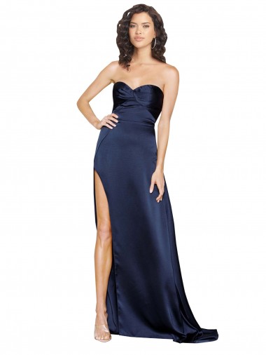 Best Sleeveless Low Back Long High Neck A-Line Sexy Evening Dress UK