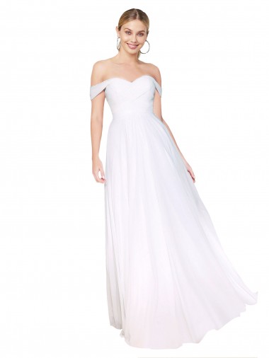 Best Sleeveless Long High Neck A-Line Soft Chiffon Evening Dress UK