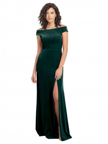 Best Cap Sleeves Long Square Neck A-Line Evening Dress UK