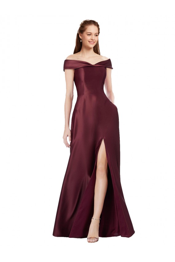 Best Cap Sleeves Long Strapless A-Line Evening Dress UK