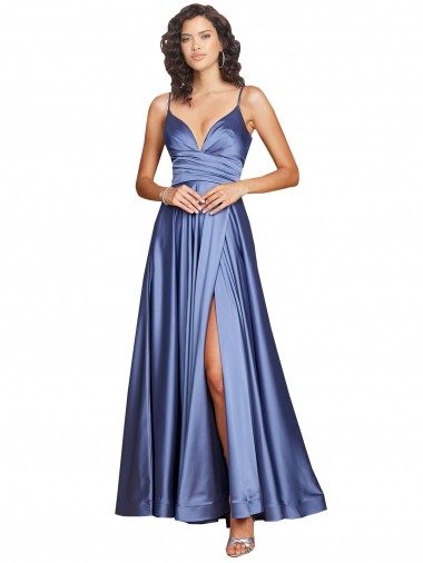 Best Sleeveless Low Back Long Sweetheart A-Line Sexy Evening Dress UK