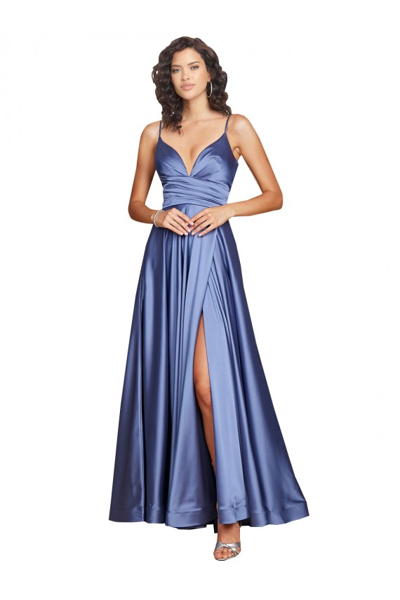 Best Sleeveless Low Back Long Sweetheart A-Line Sexy Evening Dress UK