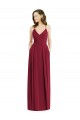 Best Sleeveless Open Back Long V-Neck A-Line Maxi Evening Dress UK