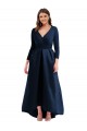 Best Long Sleeves Long V-Neck Ball Dress Plus Size Evening Dress UK