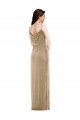 Best Sleeveless Long One Shoulder Sheath Stretch Velvet Maxi Evening Dress UK