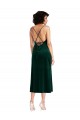 Best Sleeveless Open Back Midi Length Cowl Neck Sheath Maxi Evening Dress UK