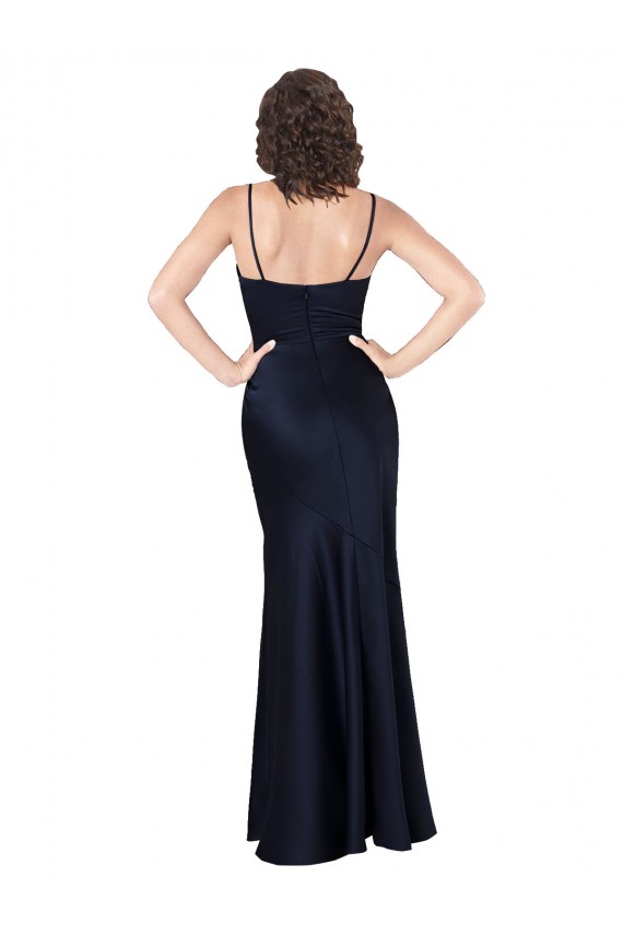 Best Sleeveless Long Cowl Neck A-Line Sexy Evening Dress UK