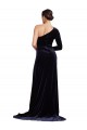 Best Long Sleeves Sweep Train One Shoulder A-Line Evening Dress UK