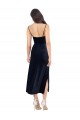 Best Sleeveless Low Back Midi Length Cowl Neck Column Evening Dress UK