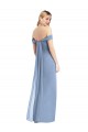 Best Sleeveless Low Back Long Off the Shoulder Mermaid Maxi Evening Dress UK