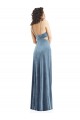 Best Sleeveless Low Back Long Square Neck Sheath Maxi Evening Dress UK