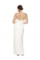 Best Sleeveless Low Back Long High Neck Sheath Ivory Evening Dress UK