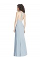 Best Sleeveless Open Back Long Halter Neck Trumpet Semi Formal Evening Dress UK