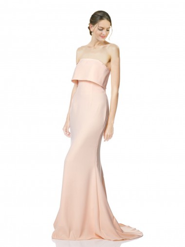 Best Sleeveless Long High Neck Mermaid Nude Maxi Evening Dress UK