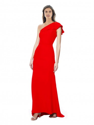 Best Sleeveless Long High Neck Mermaid Red Evening Dress UK