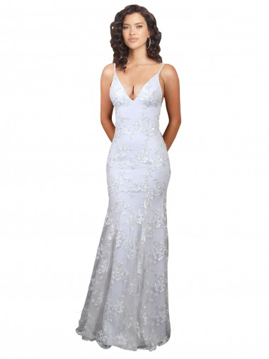 Best Sleeveless Open Back Long High Neck Mermaid White Evening Dress UK