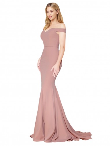 Best Sleeveless Sweep Train High Neck Mermaid Evening Dress UK