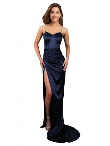 Best Sleeveless Long Sweetheart Mermaid Sexy Evening Dress UK