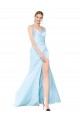 Best Sleeveless Long V-Neck Mermaid Sexy Evening Dress UK