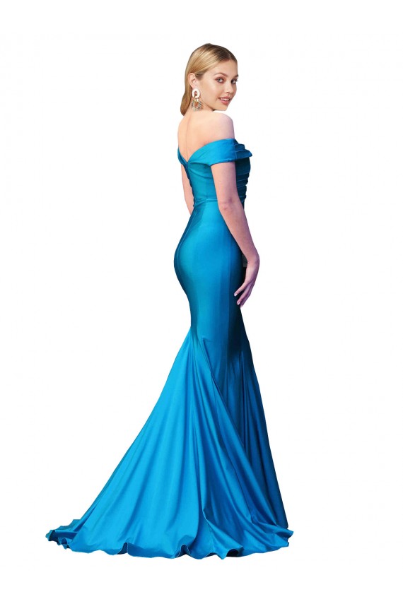 Best Sleeveless Long High Neck Mermaid Satin Evening Dress UK