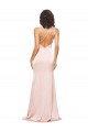 Best Sleeveless Low Back Long One Shoulder Sheath Evening Dress UK