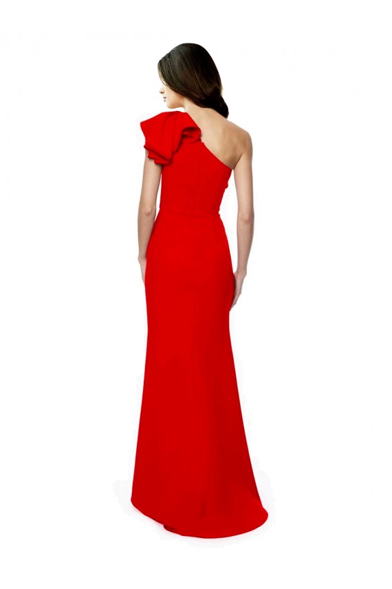 Best Sleeveless Long High Neck Mermaid Red Evening Dress UK