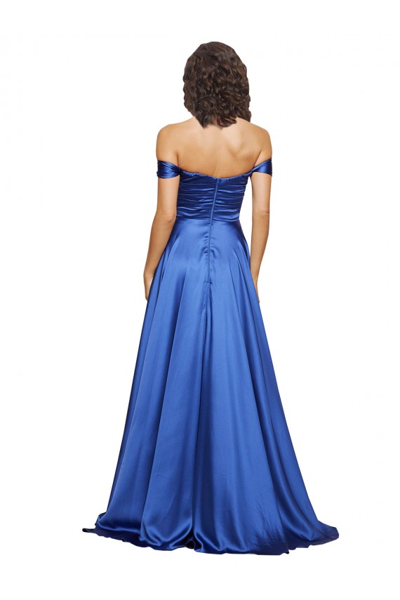 Best Sleeveless Sweep Train Sweetheart A-Line Evening Dress UK