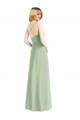 Best Sleeveless Open Back Long Cowl Neck A-Line Maxi Evening Dress UK