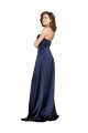 Best Sleeveless Low Back Long High Neck A-Line Sexy Evening Dress UK