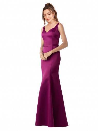 Best Sleeveless Open Back Long Bateau Neck Sheath Sexy Evening Dress UK