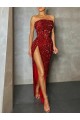 Best Sleeveless Long Strapless Sheath Evening Dress UK