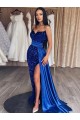 Best Sleeveless Long Sweep Train Sweetheart Sheath Evening Dress UK