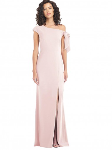 Best Cap Sleeves Long Off the Shoulder Trumpet Maxi Evening Dress UK