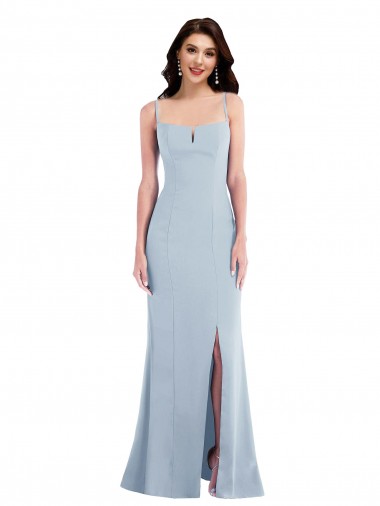 Best Sleeveless Long Spaghetti Straps Trumpet Maxi Evening Dresses UK