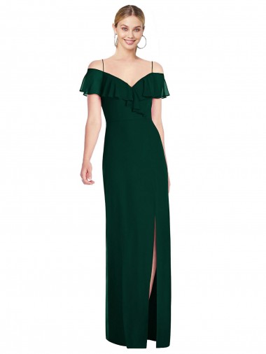 Best Cold Shoulder Long Sweetheart Trumpet Maxi Evening Dress UK