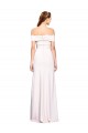 Best Sleeveless Long Off the Shoulder Mermaid White Evening Dress UK